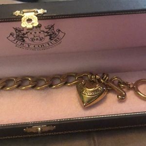 Gold Juicy Couture starter heart bracelet